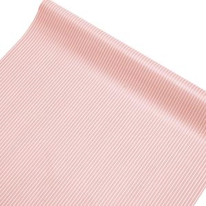 Peel and Stick Pink and White Striped Contact Paper Wallpaper Self Adhesive Stripe Wall Paper Shelf Liner for Kitchen Cabinets Dresser Drawer Furniture Decal Drawer Liner Adhesive for Nursery