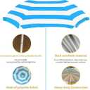 Water Table Umbrella,Kids Beach Umbrella & Picnic Table Shade,Ideal for Sand Play,Camping,Beach Trips,and Garden Fun.Lightweight Yet Durable