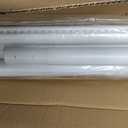 Extra Long No-Drill Tension Curtain Rod 40-166 Inches (4-14Ft), Heavy Duty Adjustable Rod for Outdoor Patio Curtains, Large Windows, Room Divider & Bathroom, White