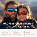 Suoso Sports Polarized Sunglasses for Men: Women UV400 Protection Wrap Around Sun Glasses for Golf Fishing Running Driving