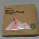 3-Pack Organic Baby Swaddle Sleep Sacks - Swaddles for Newborns, Infant 0-3 Months, Baby Girls, Boys, Soft & Snug Newborn Sleep Sack, Nursery Swaddling Blankets (Blossom, OS)