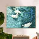 2 x ZRIZQ Paint by Number for Adults Beginners,12" Wx16 L Canvas for Painting Kits for Adults in Colorful Box,Paint by Numbers for Home Wall Art Decor-Summer Duck