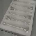 Hewory Glass Bud Vases for Centerpieces Set of 6, Handmade Modern Clear Small Skinny Decorative Single Flower Vase, Minimalist Slim Floral Vase for Home Wedding Party Events Table Decor, 7.87"