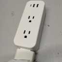 Electrical Outlet Extender Stick - Features USB-A, USB-C and 2 AC Outlets, Extends 22"-34", Rotates 360° Access Hard-to-Reach Outlets, Wall Plug Power Socket Expander Nightstands, Sofa, Desks and More