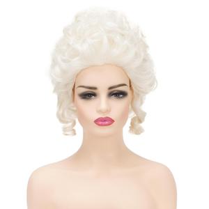 Victorian Wig for Women Curly Blonde Marie Antoinette Wigs,Vintage Beehive Wig18th Century Rococo Costume Cosplay Wigs Party Halloween