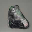 16/3 Black Indoor Outdoor Extension Cord 10 Ft Waterproof, Extension Cord with 3 Prong Grounded Plug,13A 1625W 16AWG SJTW, Flexible Weatherproof Power Cable for Offices, Gardens and Lawns