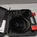 KATA Hole Saw Kit, 24PCS Hole Saw Set with 3/4"-6"(19-152mm) Multi-Size Saw Blades, Precision Hole Saw Drill Bit Kit with Mandrels & Solid Storage Case Cutting for Drywall, Soft Wood, PVC, Plastic (Black)