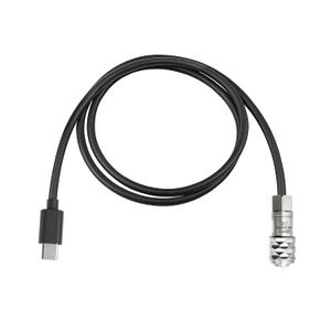 BMPCC 4K 6KPro to Type-C USB-C Power Coiled Cable Compatible with Blackmagic Pocket Cinema Camera Weipu 2 Pin SF610-S Female Connector with Power Indicator Light (39")