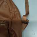No Boundaries Women's Dome Zip Backpack, Cognac Faux Leather