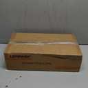 LEPOWER Wood Tripod Floor Lamp, Mid Century Standing Lamp, Modern Design Studying Light for Living Room, Bedroom, Study Room and Office, Flaxen Linen Shade with E26 Base Brown