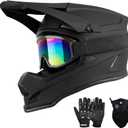 Adult Dirt Bike Helmet DOT Approved, Full Face Off Road Motorcycle Helmet Set with Gloves Goggles & Mask for Men Women, ATV UTV Motocross BMX Downhill Racing, XXL