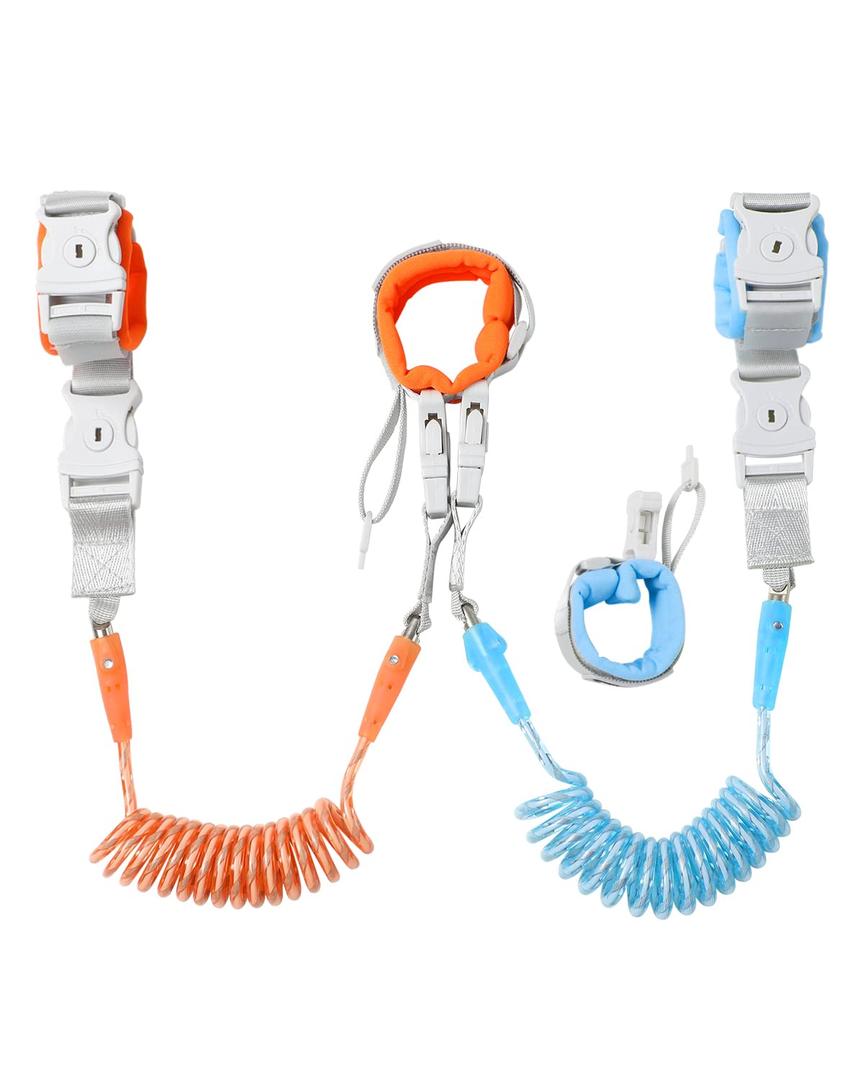 Anti Lost Wrist Link, 2 in 1 Upgrade Toddlers Safety Wristband Leash with Key & Lock, Dual Length 6.56ft Kids Walking Harness for Supermarket Mall Airport Amusement Park Zoo Travel