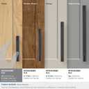 Amerock | Kitchen Cabinet Pull | Black Bronze | 3 in & -3/4 in (76 mm & 96 mm) Center-to-Center | Bronx | 1 Pack | Furniture Hardware | Cabinet Handle | Bathroom Drawer Pull