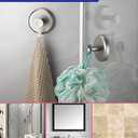HOME SO Suction Cup Hooks for Shower, Bathroom, Kitchen, Glass Door, Mirror, Tile  Loofah, Towel, Coat, Bath Robe for Hanging up to 15 lbs  Polished Matte Chrome, Brushed Nickel (2-pack)