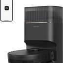 DREAME D20 Pro Plus Robot Vacuum, 13,000Pa Suction, DuoBrush for Pet Hair, Corner Cleaning, Self Emptying, LDS Navigation Laser Avoidance, Vacuum Mop, Hard Floors&Carpets (Black)