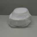 I00000 102pcs Silver Plastic Plates, Disposable Plastic Party Plates with White Silver Rim Fancy Wedding Party Plates Include 51 Dinner Plates 10.25" and 51 Dessert Appetizer Plates 7.5"