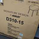 Signature Design by Ashley Small Round Drop Leaf Dining Table, Brown