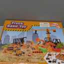 Sand Construction Kit with Big Foldable Sandbox and 2.2lbs Moldable Sensory Play Sand, Truck Toys Including Castle Molds and Other Accessories - 36Psc Set Easter Gifts for Kids 3+