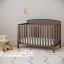 Graco Benton 5-in-1 Convertible Crib GREENGUARD Gold Certified, Converts from Baby Crib to Toddler Bed, Daybed and Full-Size Bed, Fits Standard Full-Size Crib Mattress (Hazelnut)