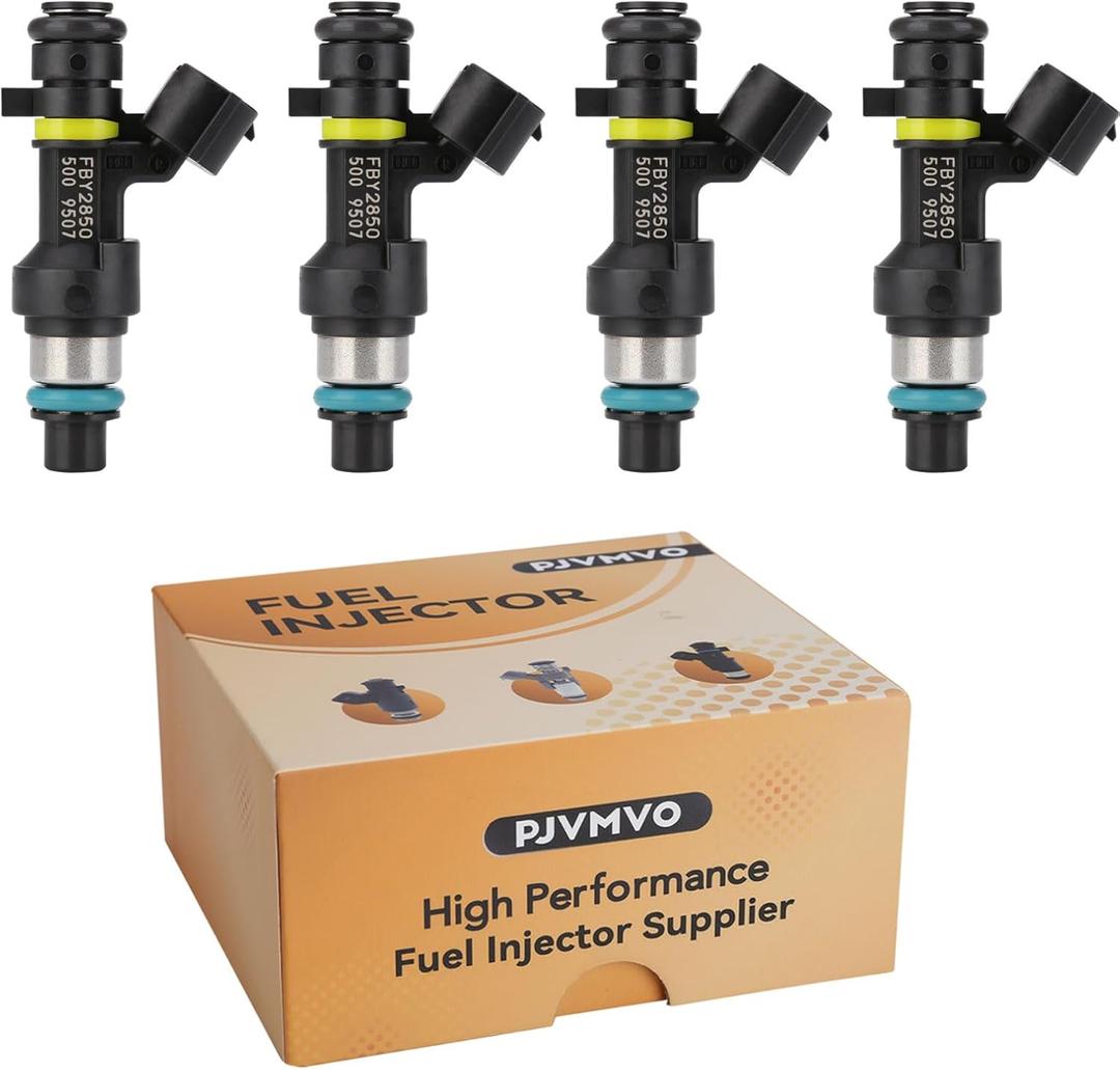 FBY2850 Fuel Injectors,Compatible with/Nissan 2.0 Sentra 2007-2012,NV200 2.0L 2013-2018,Compatible with/Nissan 1.8 Versa Tiida Cube 2009-2014 1.8L |18 Holes| |Set of 4|