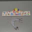 Outus 42 Pack Happy Birthday Crowns for Kids Classroom with Elastic Band for Teachers Students Kindergarten Party