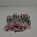 Lnoicy 24 Pcs Artificial Flowers for Outdoor, Plastic Flowers Decoration, UV Resistant Faux Flowers Shrubs, Artificial Plants for Indoor Outside Garden Home Wedding Farmhouse(Pink)