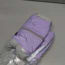 AOFITEE Dog Coat, Warm Dog Jacket, Reflective Winter Coats for Medium Dogs, Turtleneck Dogs Winter Jacket with Harness Built in, Waterproof Windproof Pet Fleece Vest Puffer Jacket, Lilac M