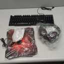 Gaming Keyboard and Mouse and Mouse pad and Gaming Headset, Wired LED RGB Backlight Bundle for PC Gamers and Xbox and PS4 Users - 4 in 1 Edition Hornet RX-250 (Black)