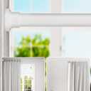 ALLZONE Shower Curtain Rod Tension No Drill, 42-83 Inches, Heavy Duty Tension Curtain Rod, Rustproof Shower Rods for Bathroom, Adjustable Spring Tension Rods for Windows, White