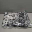 Amearea Vintage Design Area Rugs for Living Room, 4x6 Machine Washable Floral Collection Traditional Bedroom Rug, Low Pile Cute Kids Room Print Carpet, No Slip Office Kitchen Home Decor, Black