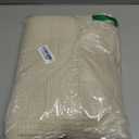 Bedsure 100% Cotton Muslin Blankets for Adults Large Throw 50x70 Inches - 4-Layer Breathable and Lightweight, Soft Boho Gauze Muslin Cotton Blanket for Couch Decor Travel Summer, Linen Beige