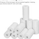 10PCS Thermal Paper, White Printable Thermosensitive Thick Paper Thermal Printer Paper Rolls for Small Printer