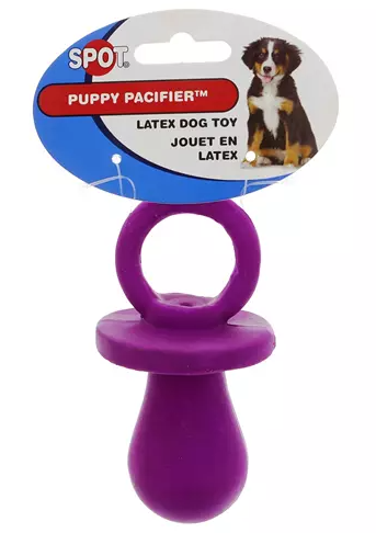 Spot 03621 4.5" Puppy Pacifier purple Colors
