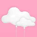xo, Fetti White Cloud Balloons - 4 pc | Birthday Party Decorations, Cloud Nine Bachelorette Backdrop, Cute Baby Shower Decor, Preppy Bday Supplies, Fun Photo Booth