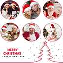 BOSONER Santa Hat: Christmas Hat Adult - Santa Hat for Women and Men - Led Santa Hat (2 Pack)