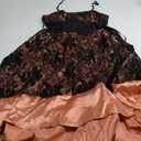 Women’s Vintage Steampunk Dress Spaghetti Strap Bandage Dresses Floral Lace High Low Dress Lolita Halloween Costumes XL