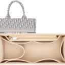 purse insert for book tote bag organizer large bag organizer insert 2008khaki-X Large (XL/14.5*5*8.07in)