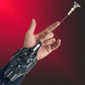 Spider Web Shooter, Real Web Slinger that Actually Shoots for Kids, Cool Toy Things for Superhero Fans (Black)