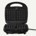 Amazon Basics 3-in-1 Sandwich Maker, Panini Press and Waffle Maker with Removable Ceramic-Coated Plates, 760W, Space-Saving Storage