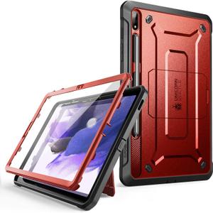 SUPCASE Unicorn Beetle Pro Series Rugged Full Body Protective Case for Samsung Galaxy Tab S7 FE 12.4 inch (2021), Ruddy (Ruddy)