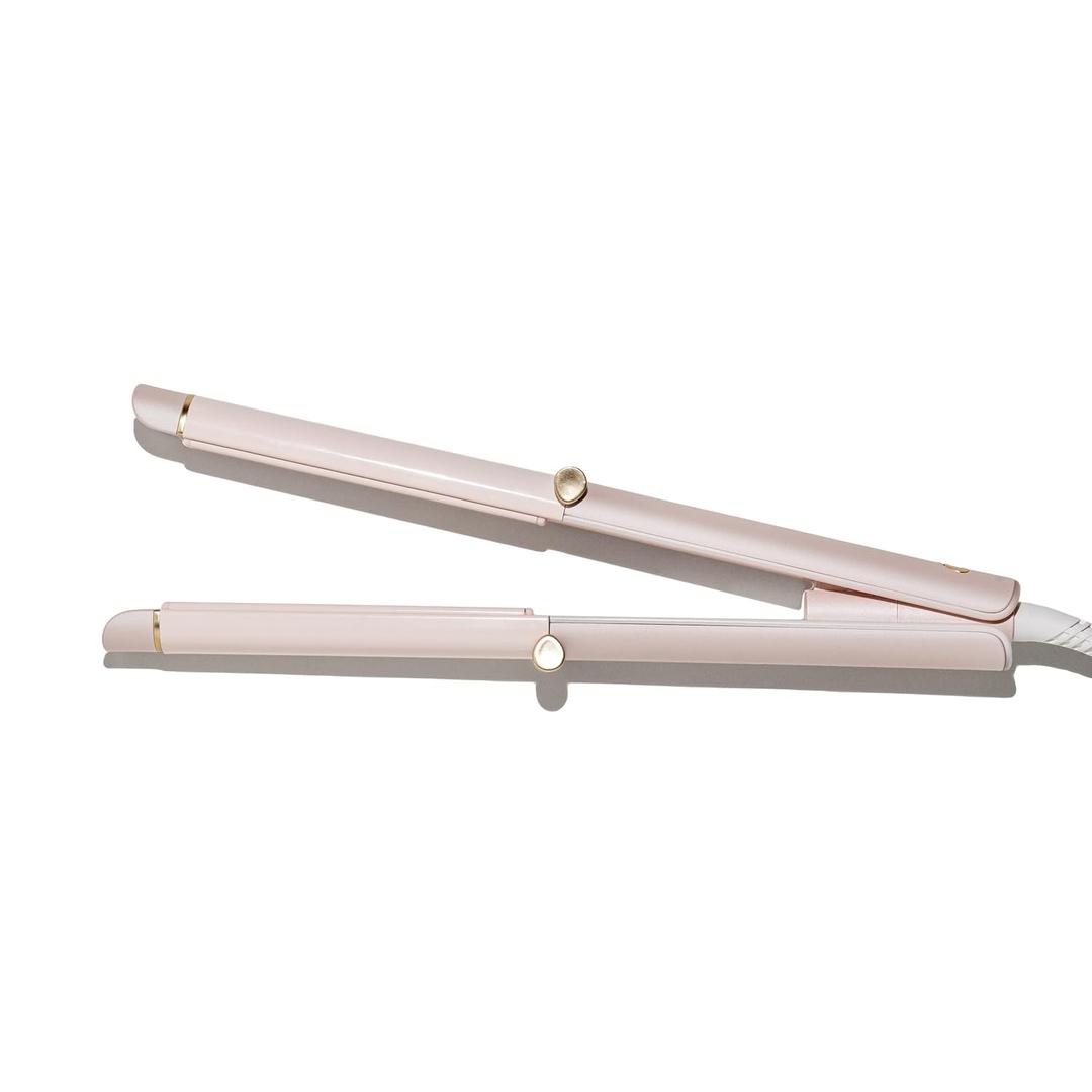T3 Curling Straightener 2-in-1 Hair Straightener and Curler, Ceramic Flat Iron & Curling Iron Styling Tool with Curved Plates for Straightening, Curls & Waves on Fine, Medium & Thick Hair