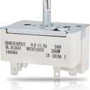 WB24T10025 Range Switch Surface Burner Control Switch, Compatible with GE Electric Range 8 in,Replace for GE for Kenmore for Hotpoint Range Element, Replace for: AP2024072 769692 PS236750