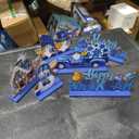 6 Pcs Hanukkah Table Centerpieces Wooden Happy Hanukkah Table Signs Wood Chanukah Party Decor Star of David Festival of Lights Candles Centerpiece Table Toppers for Hanukkah Party Supplies