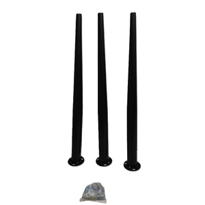Heavy Duty Matte Black Metal Slant Angled Tapered Legs 29inch, 3 legs
