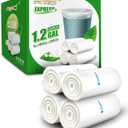 FORID Clear Small Trash Bags, 1.2 Gallon Garbage Bags, Wastebasket Bin Liners 220 Count Plastic Trash Bags for Bathroom Bedroom Office Garbage Can 5 Liters - Durable & Thick Trash Bag