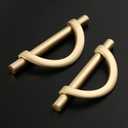 Amerdeco 10 Pack Brushed Gold Cabinet Pulls 3.75 Inch(96MM) Hole Centers Kitchen Cabinet Handles Hardware Kitchen Handles for Cabinets Cupboard Handles Drawer Pulls