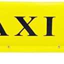 Multiple Colors 12V LED Magnetic Taxi Sign Roof Top Car Super Bright Light Lamp with 3 Meter Power Plug Line(Case Color:Yellow, Light Color: White)