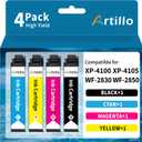 Remanufactured Ink Cartridge Replacement for Epson 212xl ink cartridges combo pack 212 T212 T212XL for Expression Home XP-4100 XP-4105 Workforce WF-2830 WF-2850 Printer (1Black 1Cyan 1Magenta 1Yellow)
