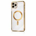 SUPFINE Magnetic for iPhone 11 Pro Max Case(Compatible with MagSafe)(Military Grade Drop Protection) Slim Translucent Matte Shockproof with Anti-Fingerprint Phone Case, Desert Gold