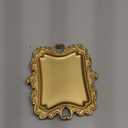 khtumeware 1 Pack Vintage Gold Jewelry Dish Brushed Gold Jewelry Trays ideal for holding jewelry rings and small trinkets.